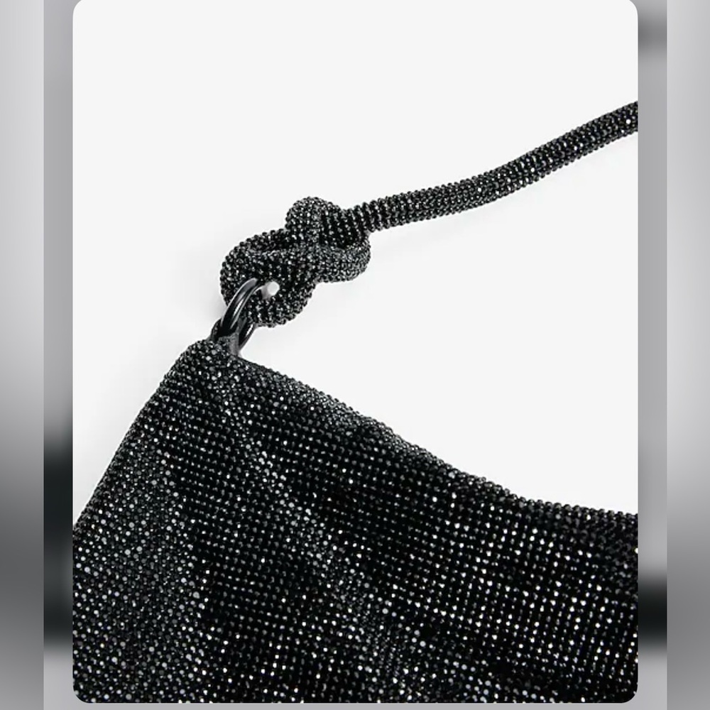 Express Rhinestone knot Strap Slouch bag - Picture 7 of 12